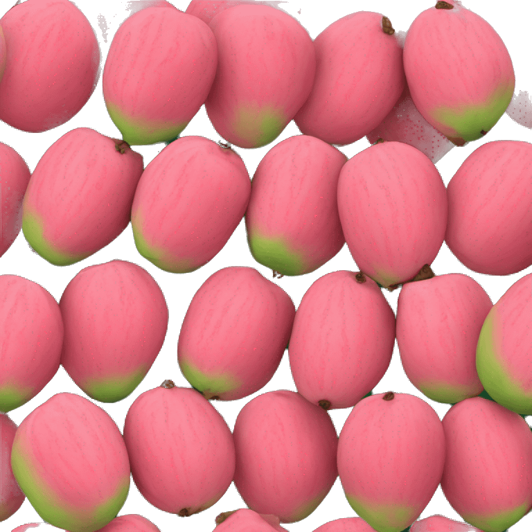 Pink guava fruit emoji