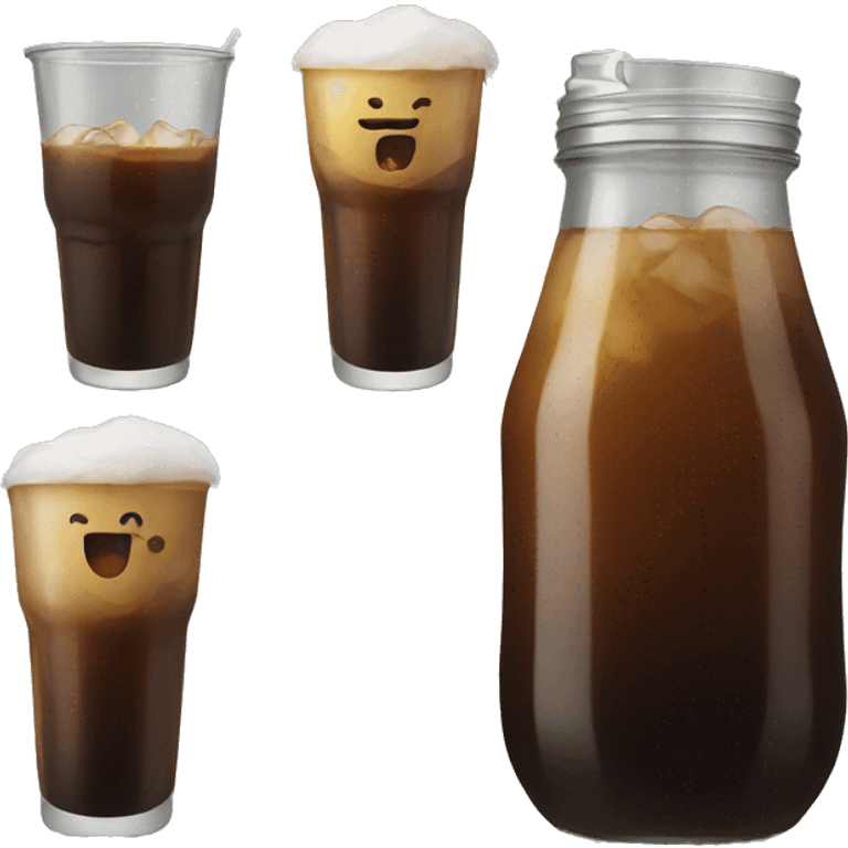 cold brew in a cup  emoji