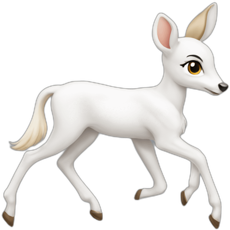 Run white bambi emoji