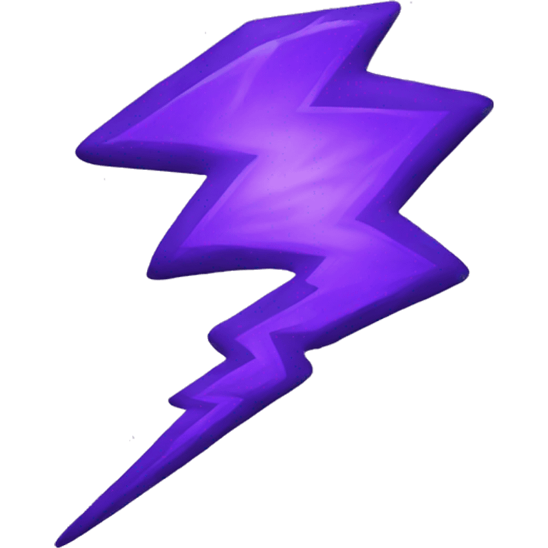 Purple lightning emoji