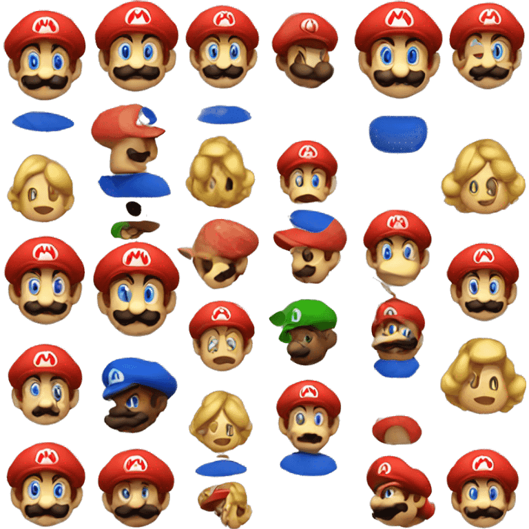 Mario in the Emoji Artstyle emoji