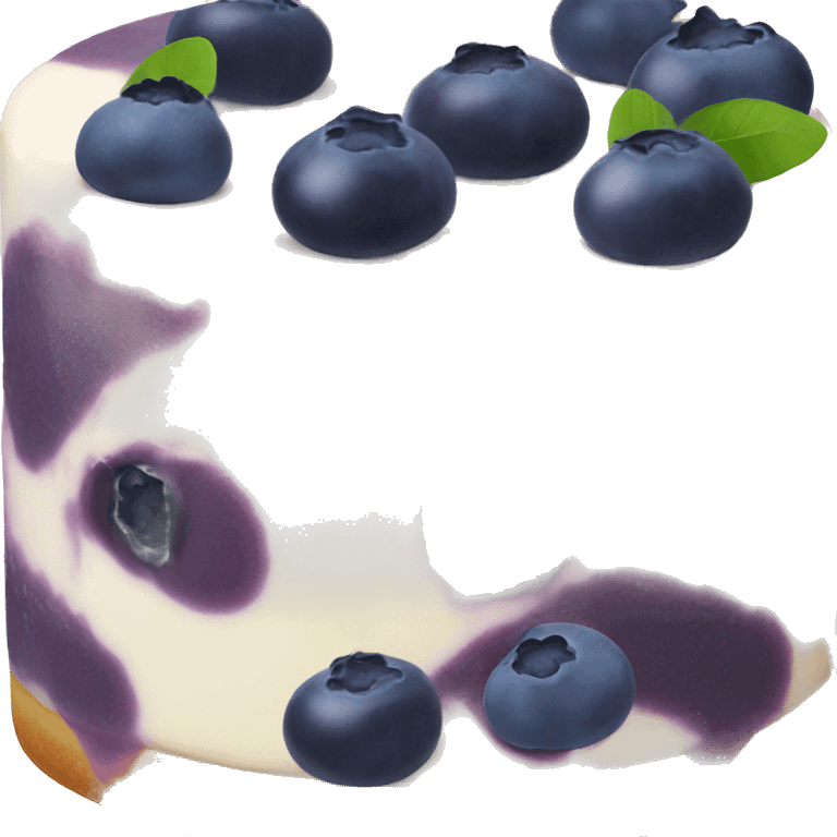 Blueberry Cheesecake  emoji