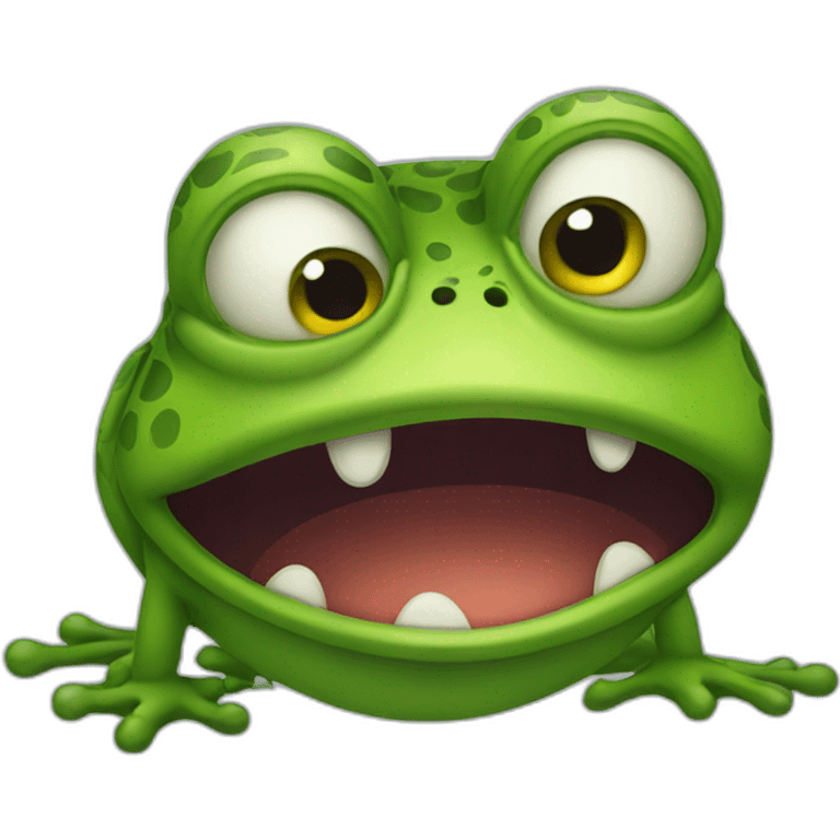 Angry frog emoji