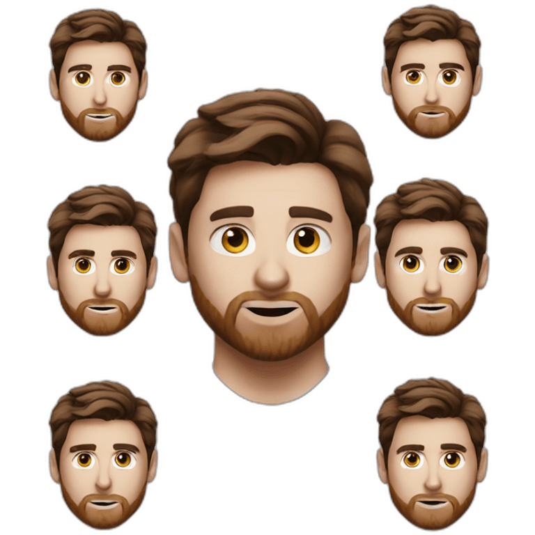 world cup winner leo messi face only emoji