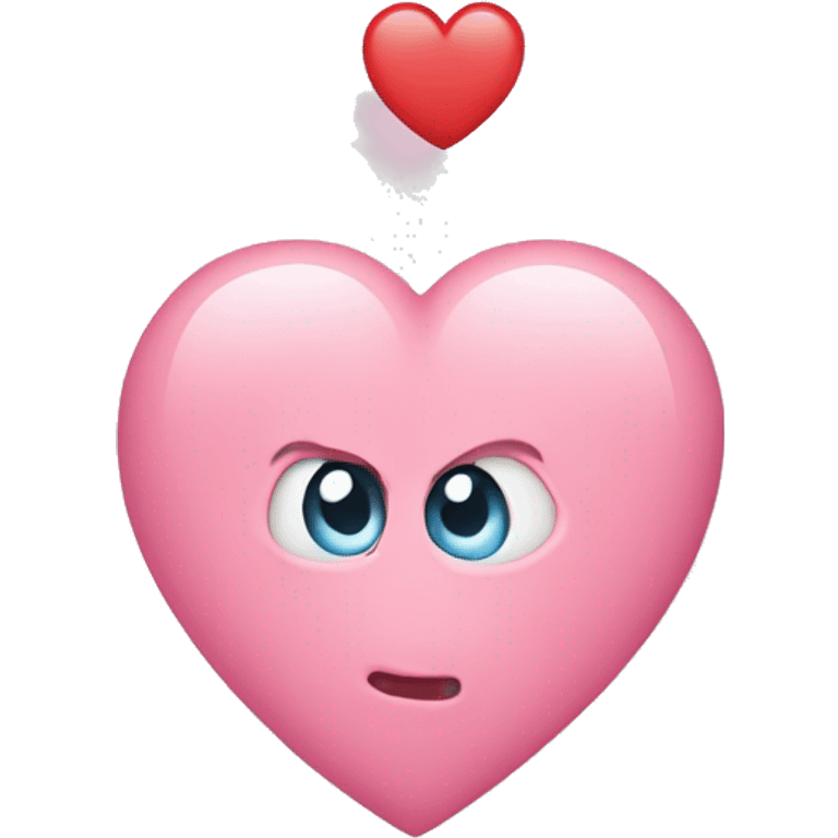 Corazón color rosado pastel  emoji