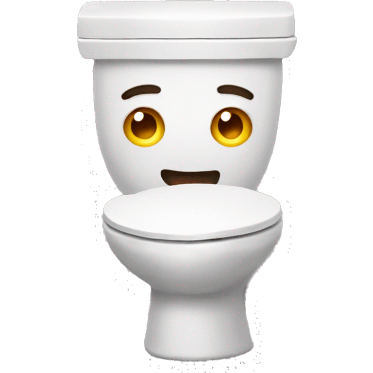 toilet with head  emoji