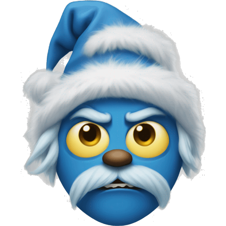 Blue grinch emoji