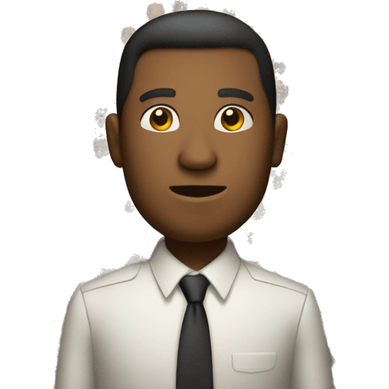 a brown person taking leadership from boss emoji