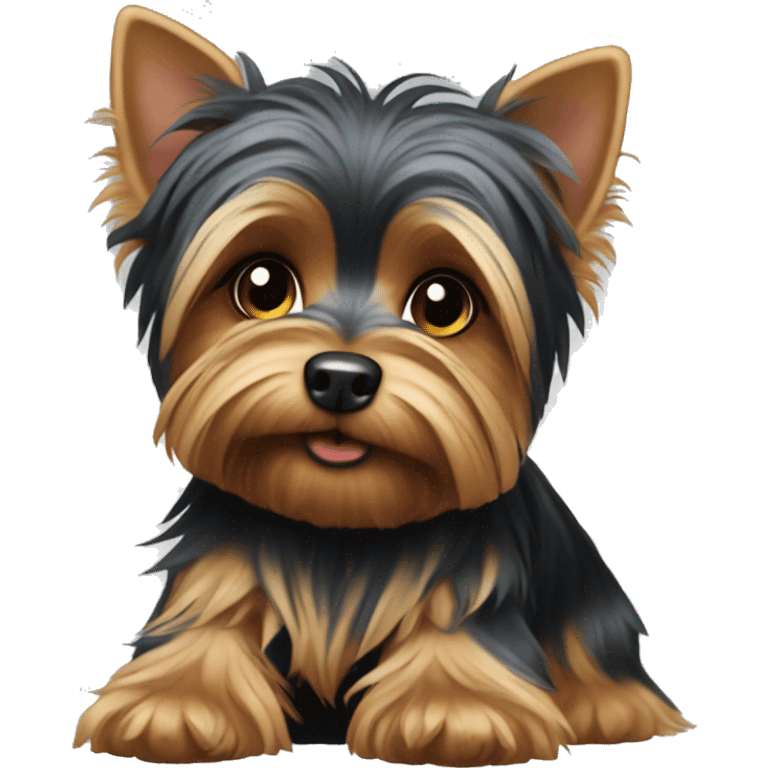 a little yorkshire terrier  emoji