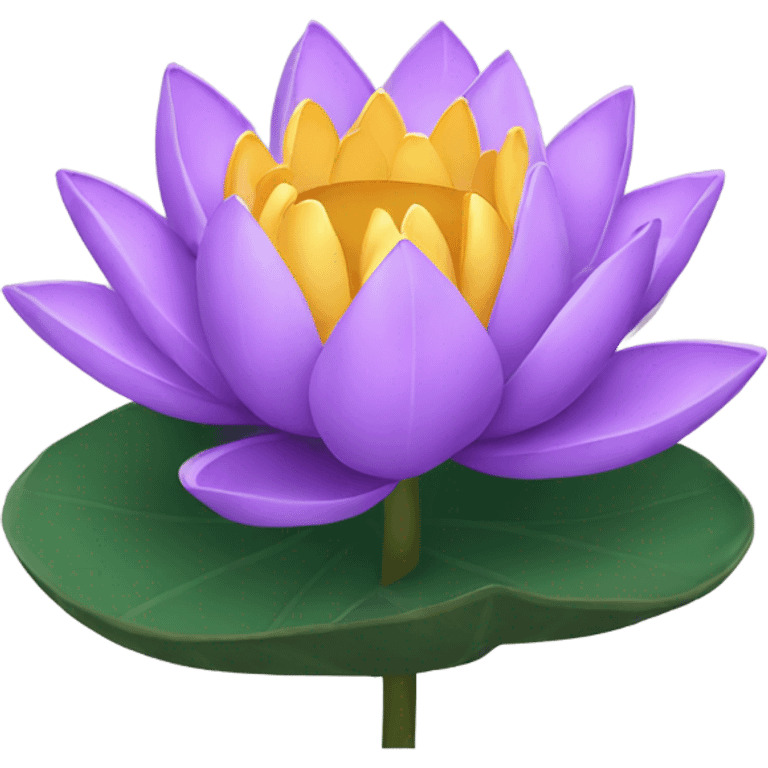 Purple lotus in Bali emoji