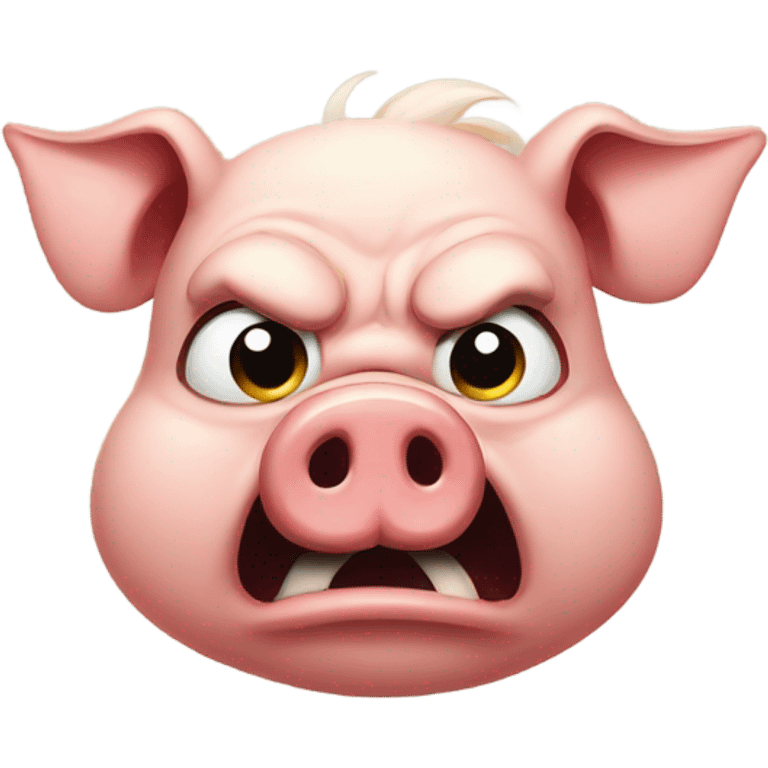 angry pig emoji