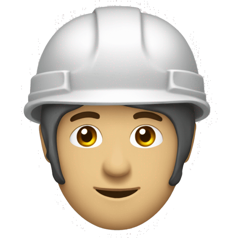 ingeniero con casco blanco  emoji