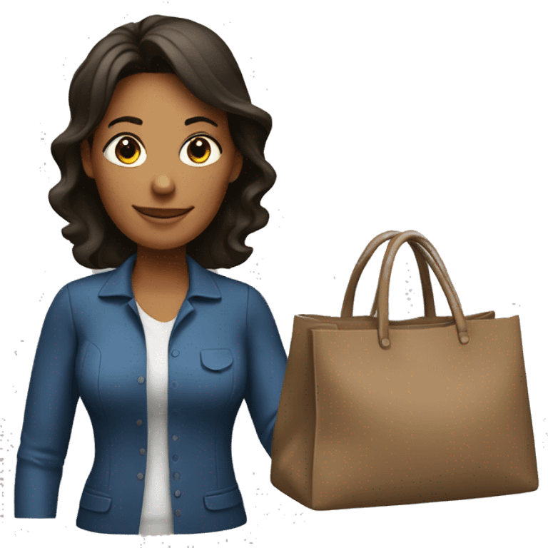 mom with bag emoji