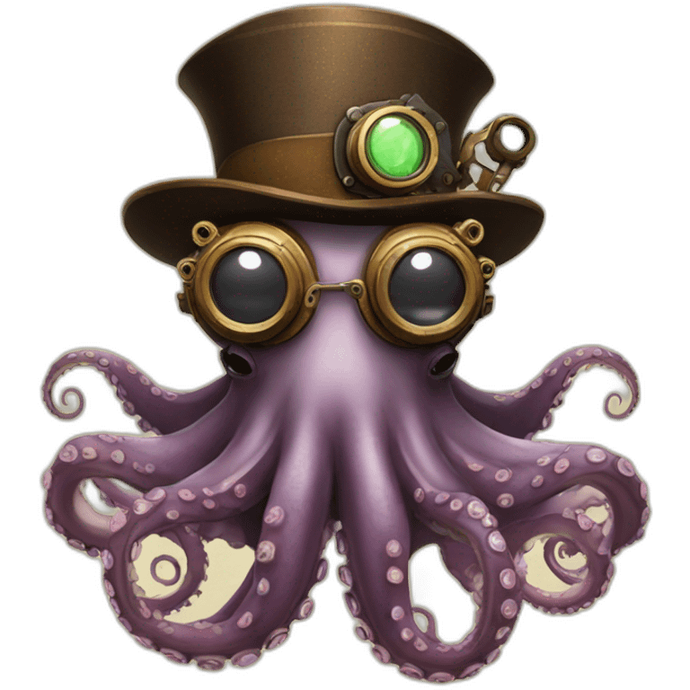 octopus style steampunk emoji