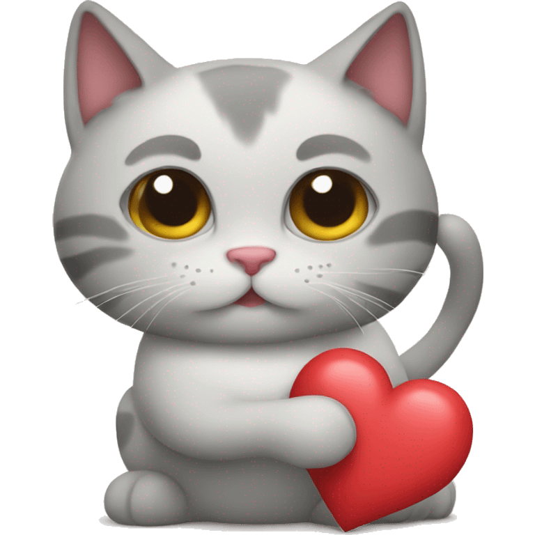 Cat and heart emoji