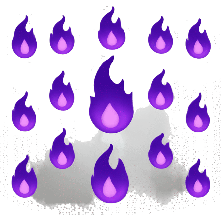 Purple flames emoji