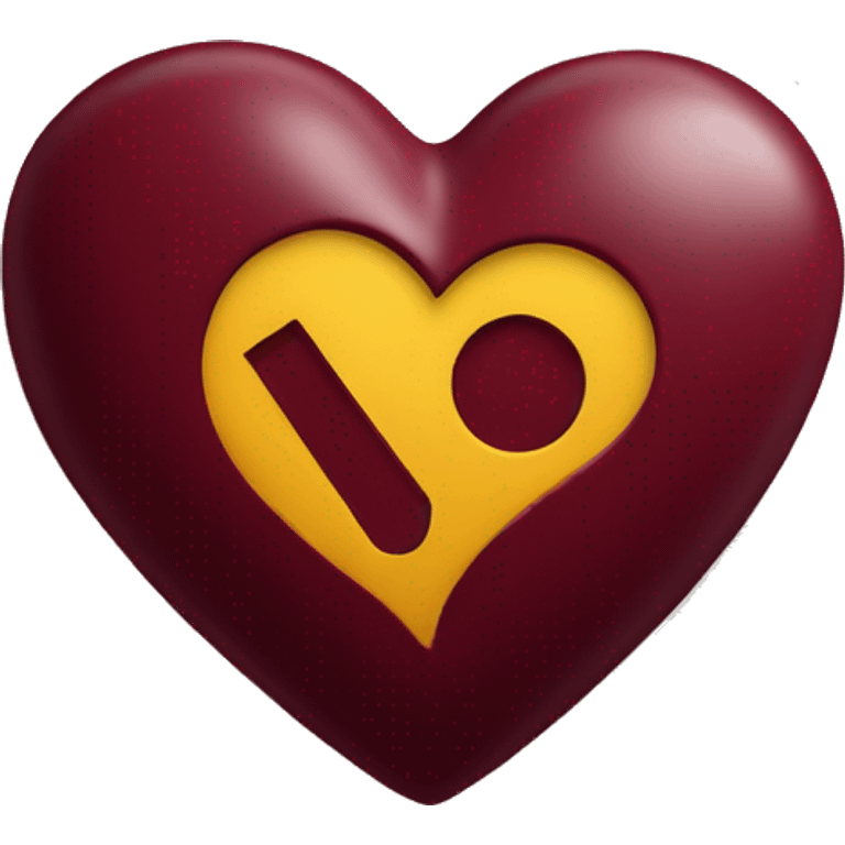 maroon heart with nashville tennessee  carved inside  emoji