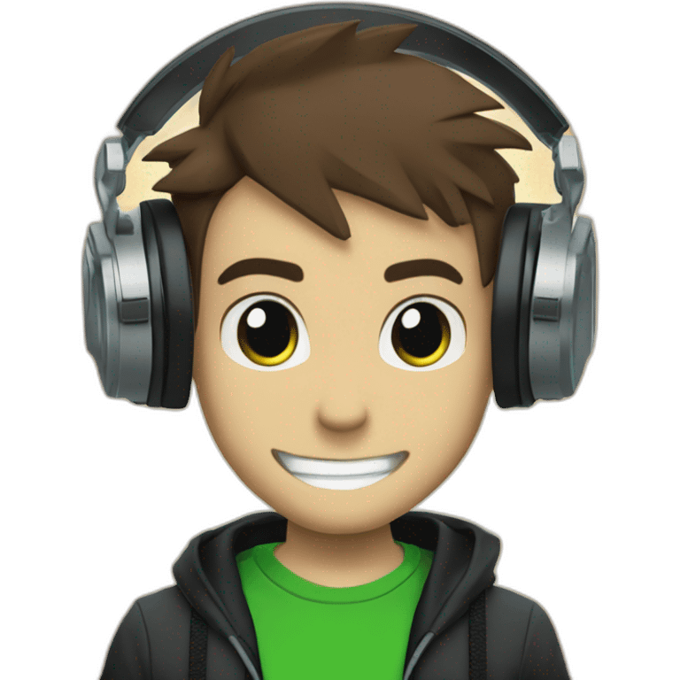 ben 10 xlr8 playing dj emoji