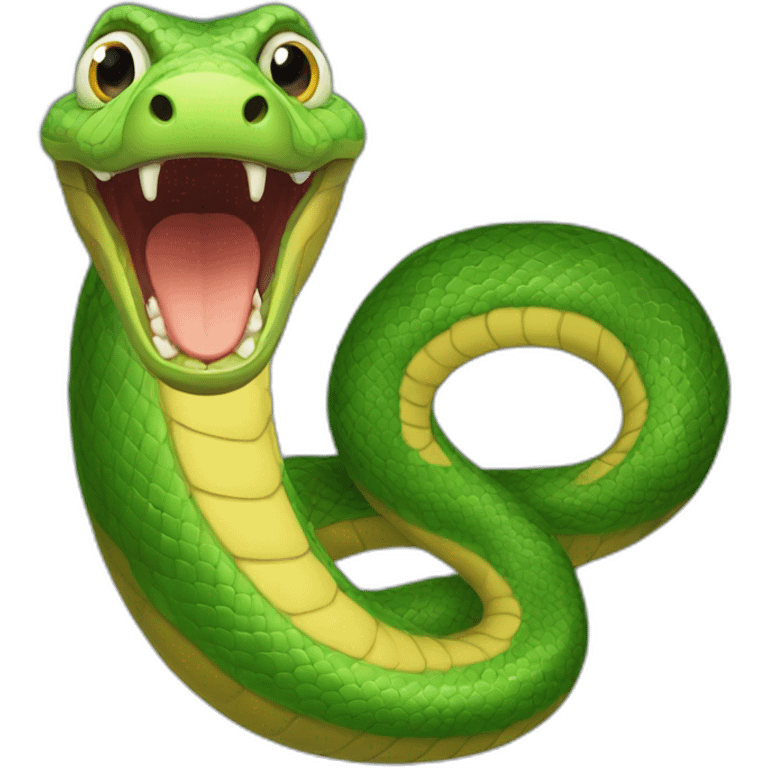 serpiente cornuda emoji