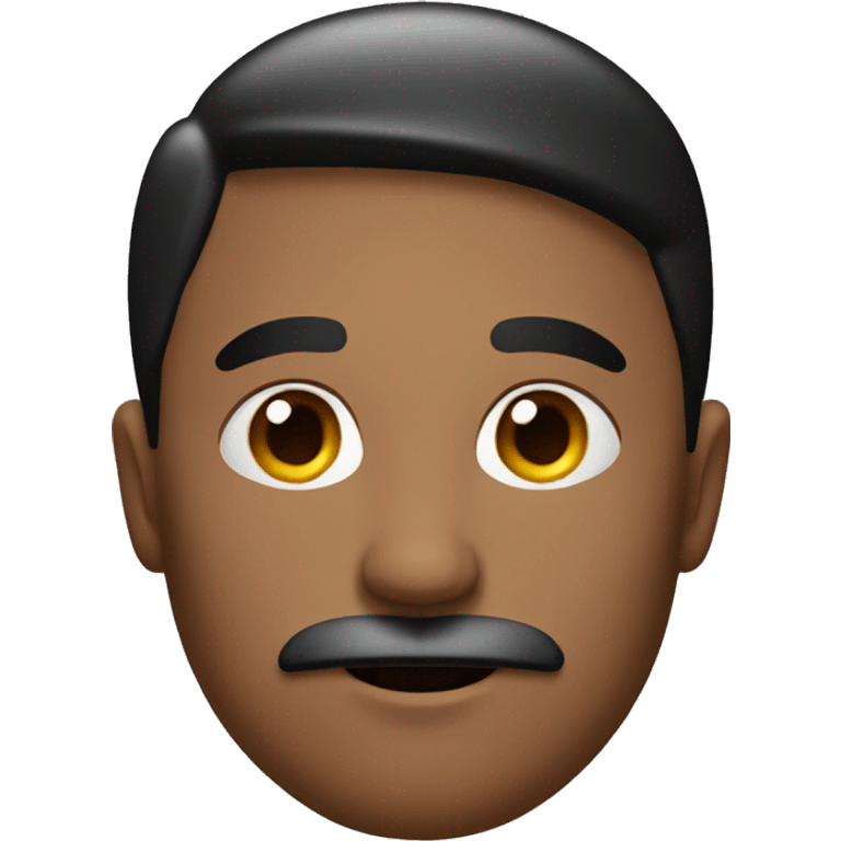 a guy with red cap and wearing black mustache  emoji