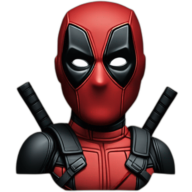 deadpool with suit emoji