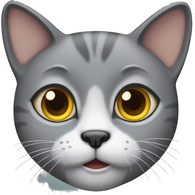 Gray cat emoji