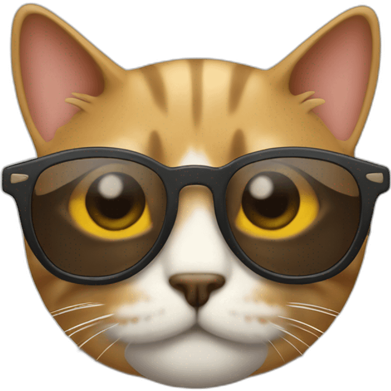 Gato con gafas emoji