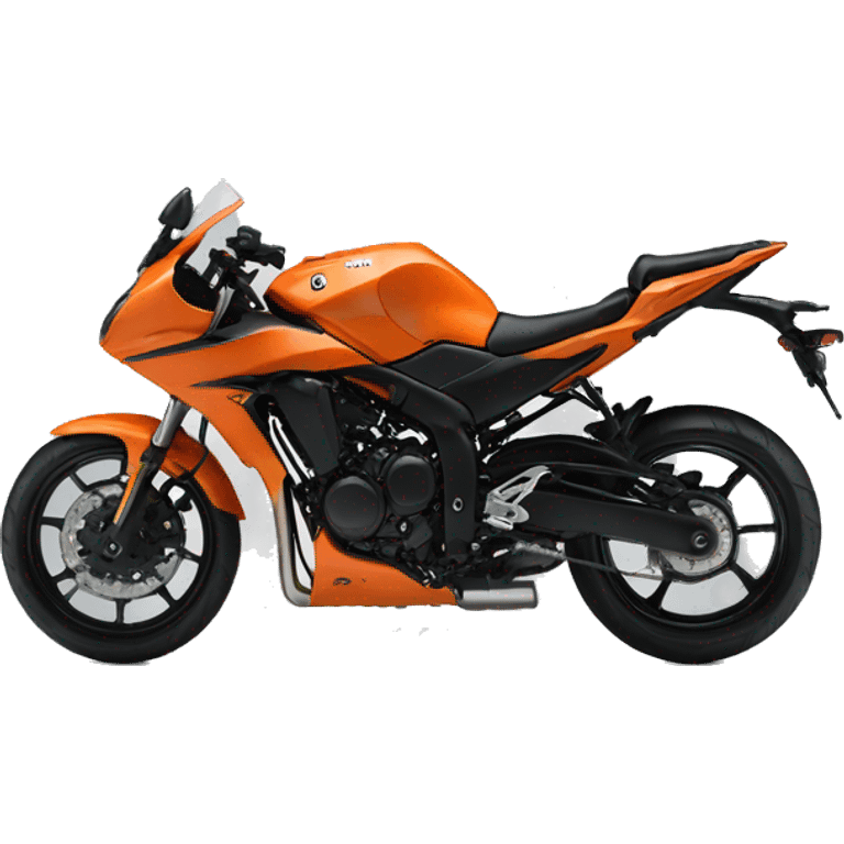 Fzx orange Yamaha bike  emoji