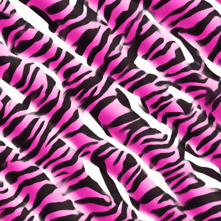 Hot pink zebra print car emoji