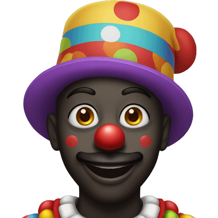 black clown emoji