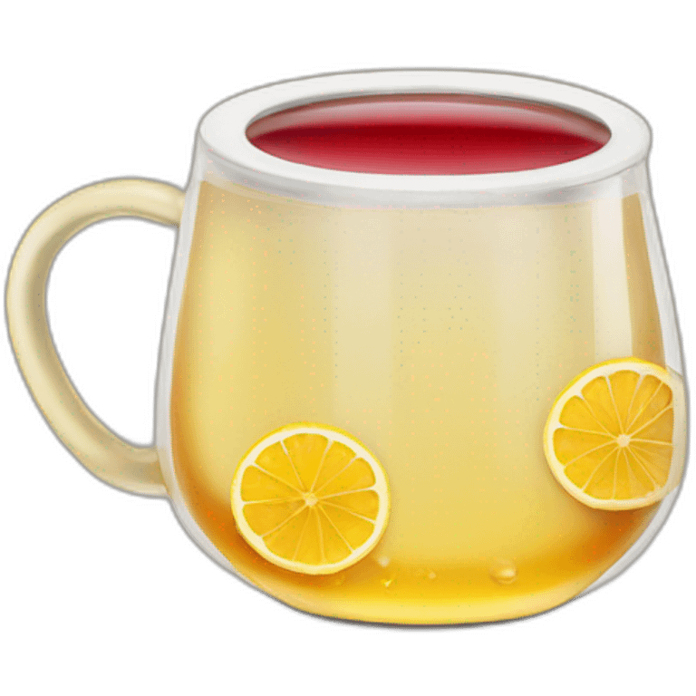 drink tea with honey lemon and jam emoji