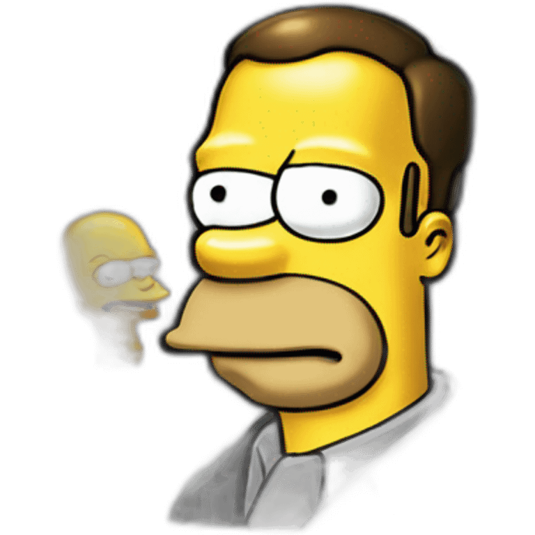 Homer Simpson dink elon musk emoji