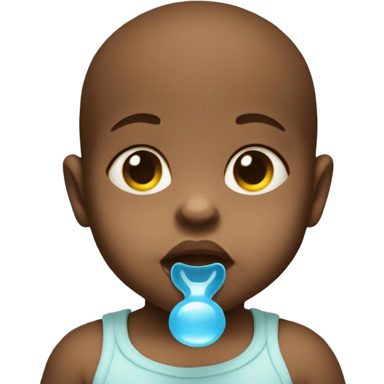 baby with pacifier in mouth emoji