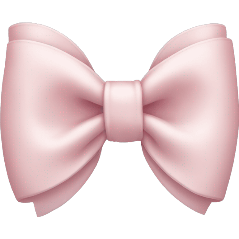 Pale pink bow emoji