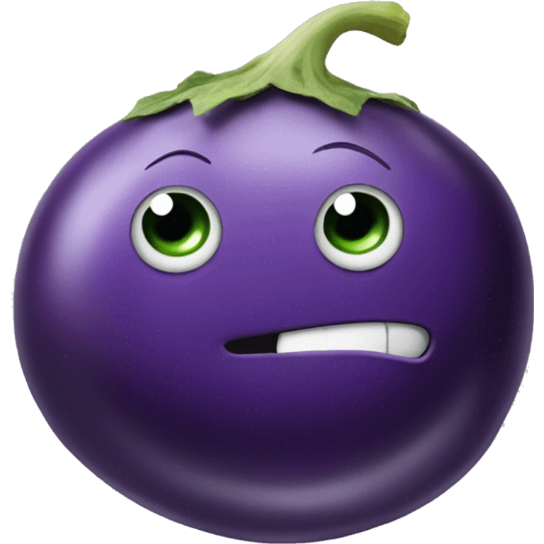 Eggplant with wheels emoji