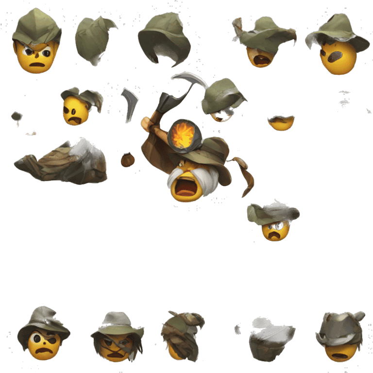 angry hunter game emoji