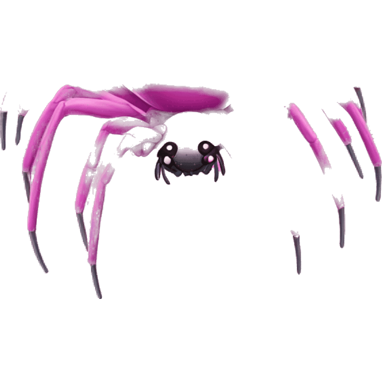 Pink spider emoji