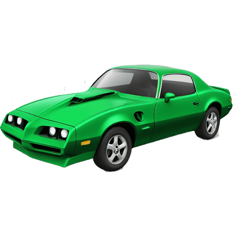 Green fbody Firebird car  emoji