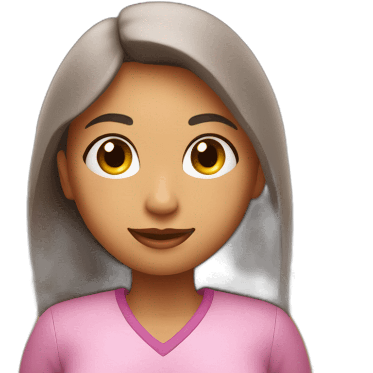 Mujer con luz en el corazón emoji