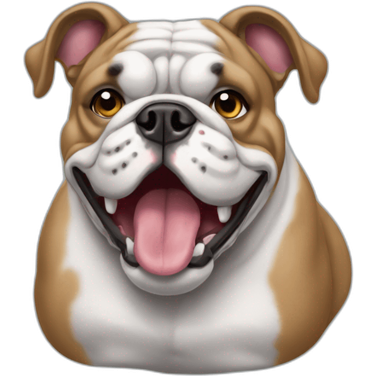 Bulldog frances gris  emoji