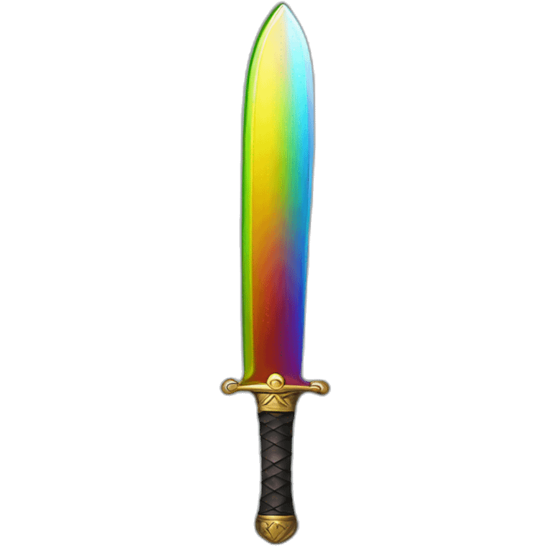 sword rainbow glass emoji