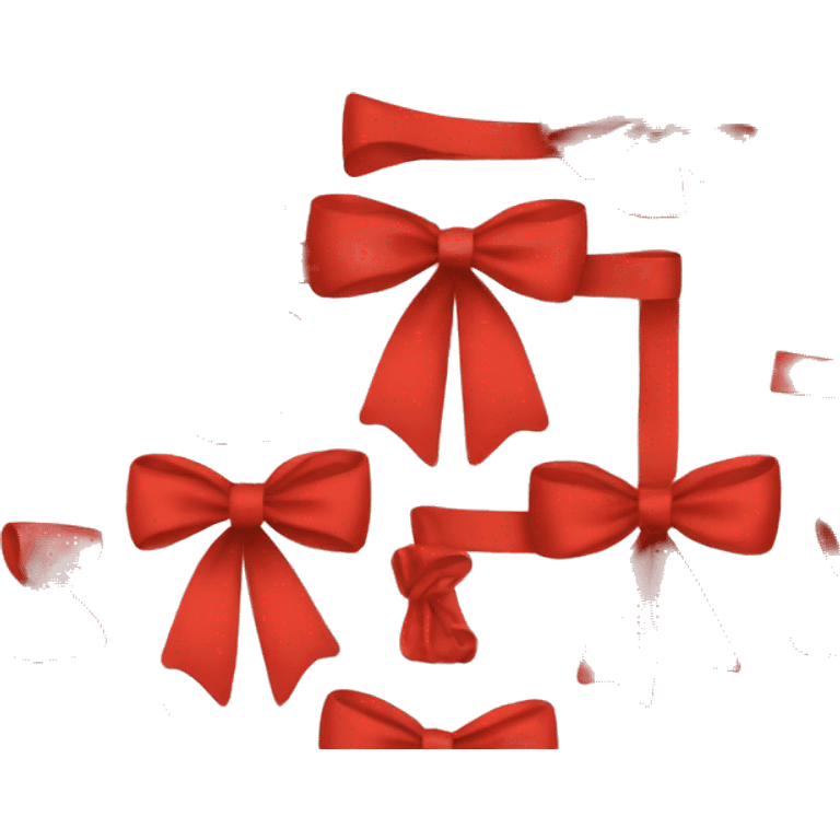 Red Christmas bow emoji