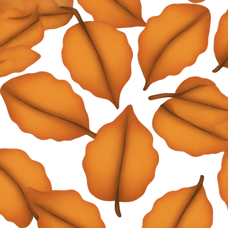 orange leaves emoji