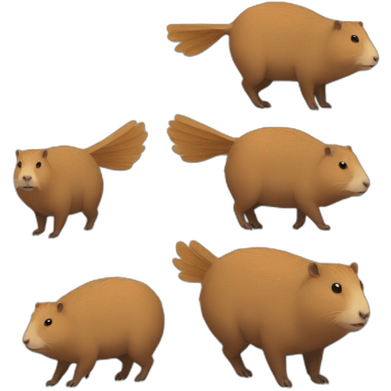 winged capybara emoji