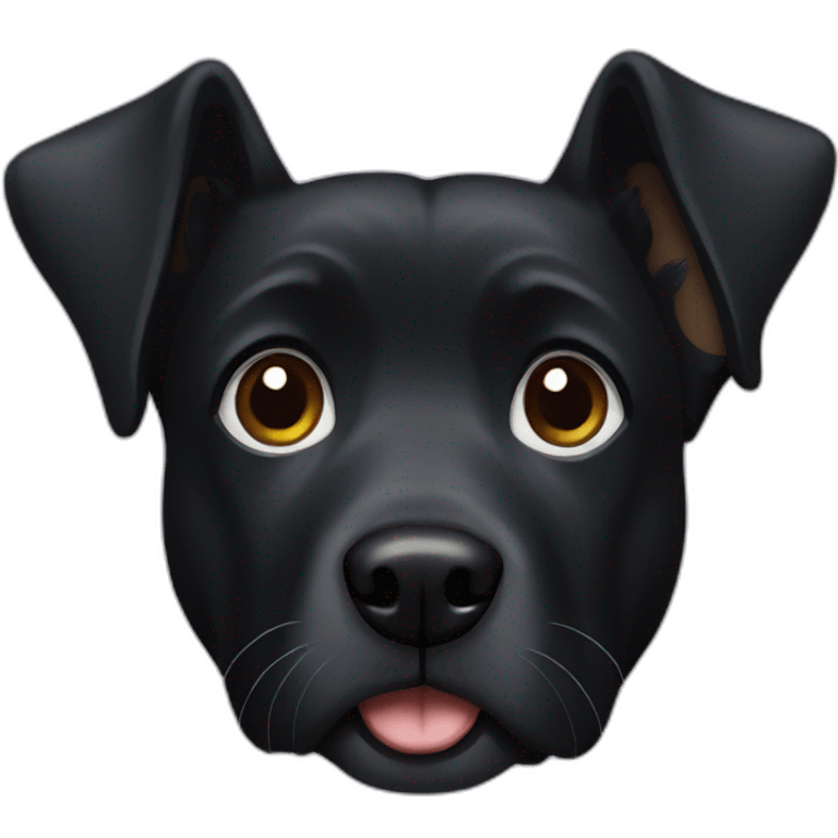 Black dog emoji