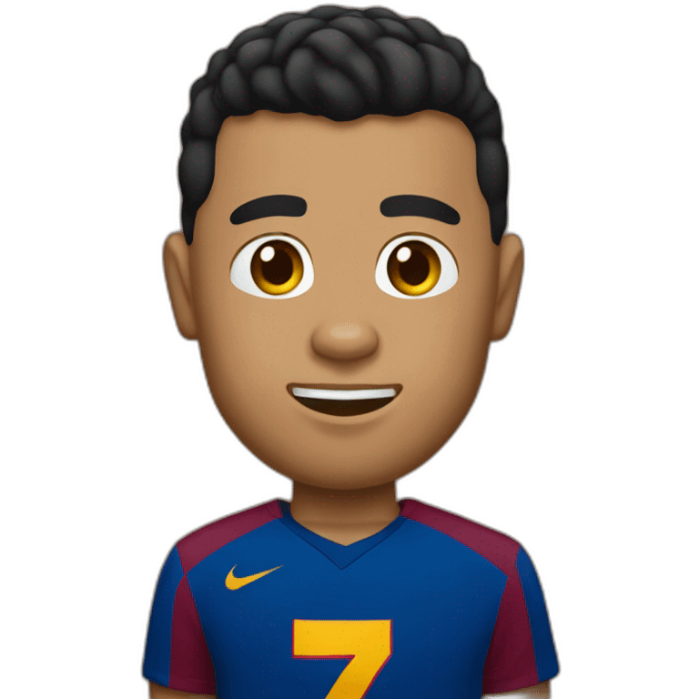 Ronaldo in Barcelona tee emoji