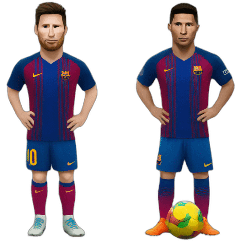 Messi and ronaldo emoji