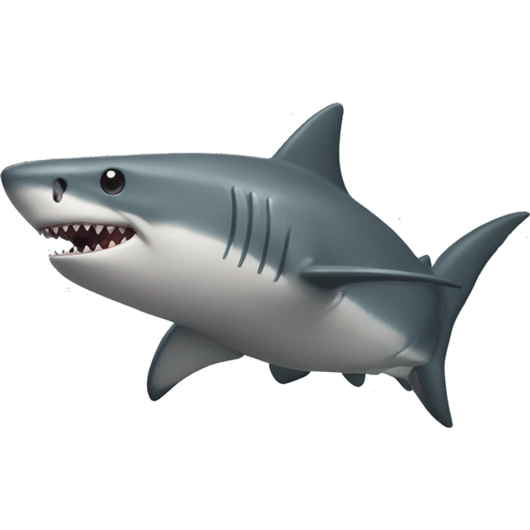 a muscular shark  emoji