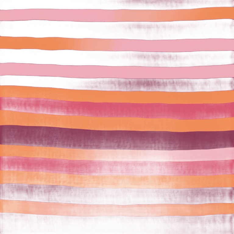 lesbian pride flag with seven horizontal stripes: dark orange, orange, light orange, white, pink, dusty pink, and dark rose. emoji