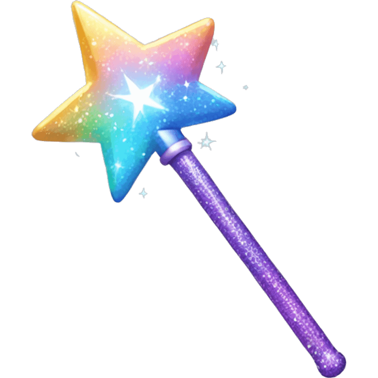 Sparkly magic wand emoji